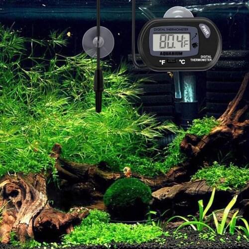 80% Dropshipping!Digital Thermometer with Probe Waterproof Suction Cup for Aquarium Fish Reptile Water Tank
