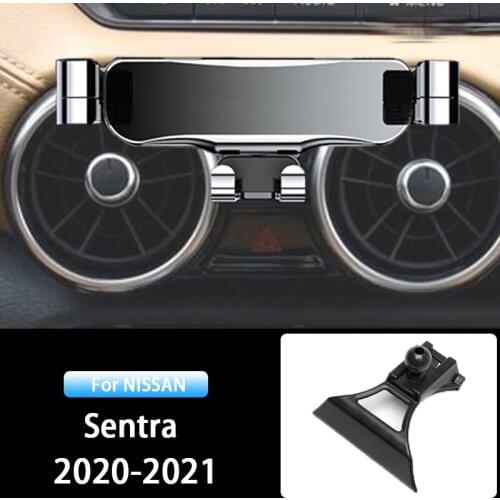 Car Mobile Phone Holder Air Vent Mounts Stand GPS Gravity Navigation Bracket For Nissan Sentra B18 2020 2021 Car Accessories