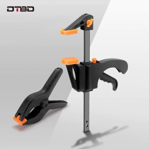 DTBD 3inch Spring Clamps 4 Inch F Clamp Set DIY Woodworking Tools Spring Clip Wood Working Work Bar Clamp Clip Kit F Clip