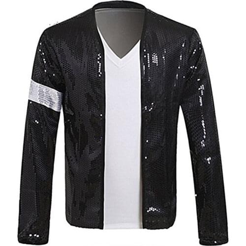 Rare Super MJ Michael Jackson Costume Billie Jean Armband Sequin Jacket