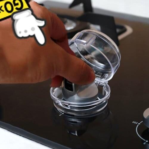 H3CD 6 Pcs Gas Stove Knob Covers Baby Safety Oven Lock Lid Infant Child Protector Home Kitchen Switch Protection