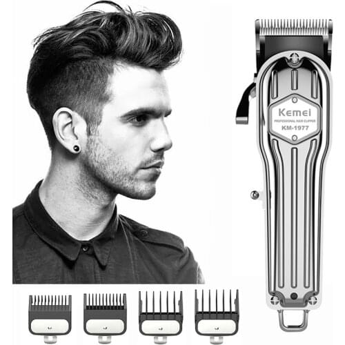 Kemei Professional Hair Clipper for Men Electric Hair Trimmer Hair Cutting Machine for Salon and Fanmily Low Noise Haar Cutter