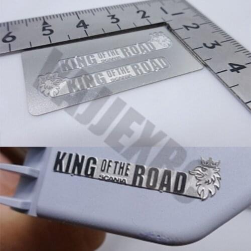 King of The Road Metal Logo for Tamiya 1/14 Scale RC Scania R470 R620 R730