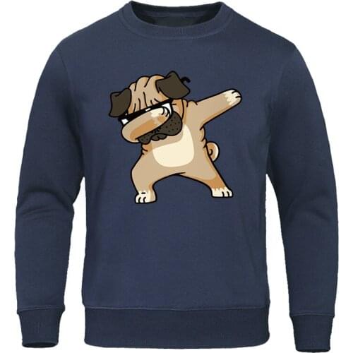 Men Hoodie 2019 Spring Autumn Cotton O-neck Tops Printed Animal Dog Mens Hoodies Casual Sweatshirts Hip Hop Harajuku Pullovers