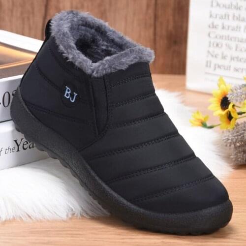 Men Boots Waterproof Fashion Winter Snow Boots Fur Warm Winter Ankle Shoes Men Footwear Male Sneakers For Men Tennispo890