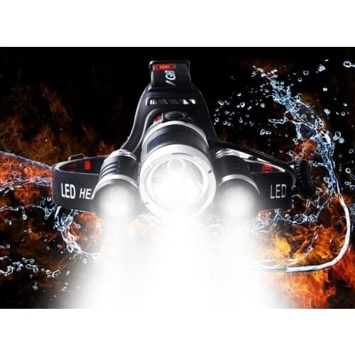 C9 Headlamp Rechargeable LED Battery Ultra Bright Waterproof 4 Modes Headlight 3 T6 R5 18650 Fishing Camping Light Flashlight