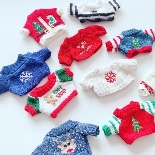 NEW Knitted Doll Clothes Sweater for 20cm Idol Dolls Accessories Plush Dolls Clothing Stuffed Toys Gift Korea Kpop EXO Dolls
