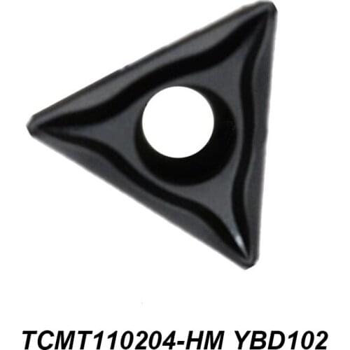 Original TCMT 110204-HM TCMT110204-HM YBD102 YBG202 YBM251 Triangular Boring Cutter CNC Tool External Turning Holder Insert