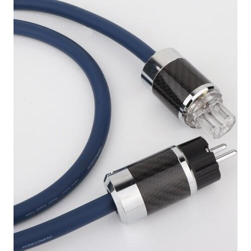 Furukawa Hight Quality OCC COPPER Main power cable with WCF4 Carbon Fiber EU connectors plug