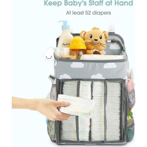 Baby diaper rack storage bag, storage rack, portable storage bag that can be used to change tables and cars, cribs, cribs or wal