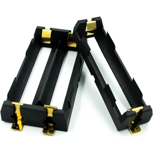 【SIMPLE ROBOT】1x 2x 18650 Series Batteries Holder Box Storage Case Container With Bronze Pins Drop Ship