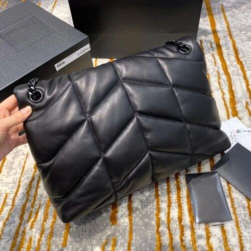 Luxury designer women v thread chain strap hobo shoulder bag lady handbag soft import lambskin leather Europe brand top quality