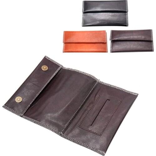 Tobacco Bag Leather Portable Storage Bags Paper Holder Smoking Accessories