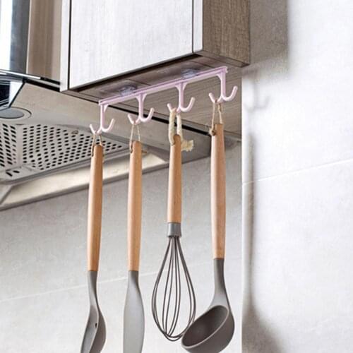 Hanger Hook Under Shelf Mug Cup Cupboard Stable Convenient Wall Hanging Storage Hook Cupboard Organizer Hanger for Home