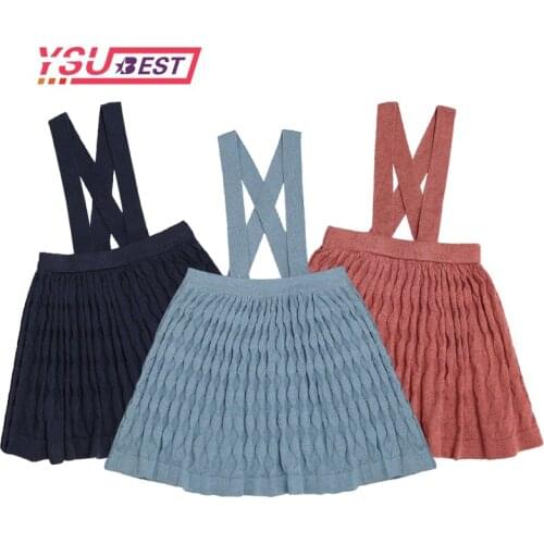 Sping Baby Dress Overol Kids Girls Ruffle Party Pageant Suspender Autumn Knit Skirts Winter Girl Princess Cotton Skirts Outfits