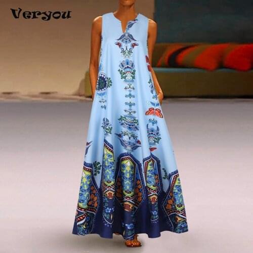 2021 Floral Print Boho Casual Long Dress Summer Clothes For Women V-neck Sexy Off Shoulder Ladies Dresses Plus Size Maxi Dress