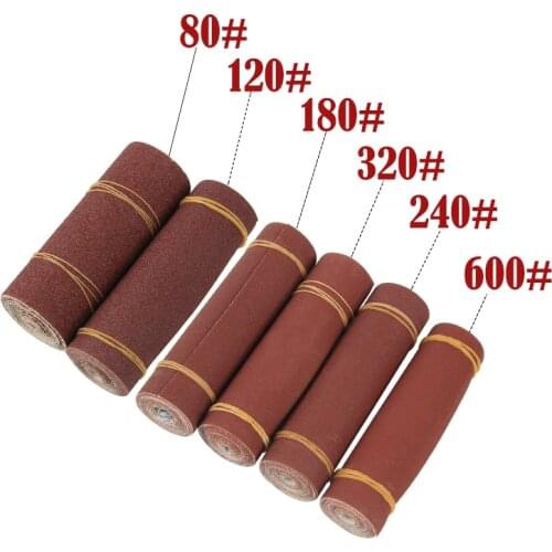 1M Emery Cloth Roll Polishing Sandpaper 80-600 Grit For Grinding Tools Metalworking Dremel Woodworking Furniture