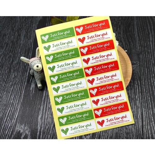 10sheet Just for you wedding decoration stickers DIY baking stickers, stickers in children, gift stickers