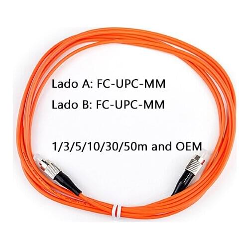 10PCS/Pack FC/UPC-FC/UPC Muliti mode MM Simplex Fiber Optical Jumper Fiber Optic Patch Cord 1m/3m/5m/10m/30m/50m