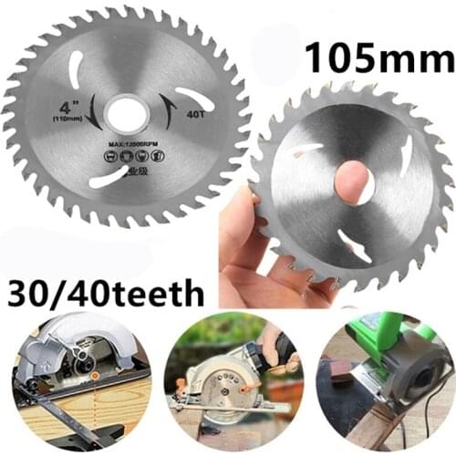 30T/40T 4 Inch Carbide Cutting Saw Blade Disc Circular Wood Cutting Tool Bore Diameter 20mm For Rotary Tool Woodworking