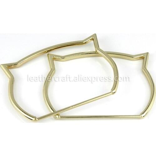 1x Metal Cute Cat Bag Handle Metal Strap Replacement Handbag Luggage DIY Fashion Hardware Accessories 11cm (4-5/16")
