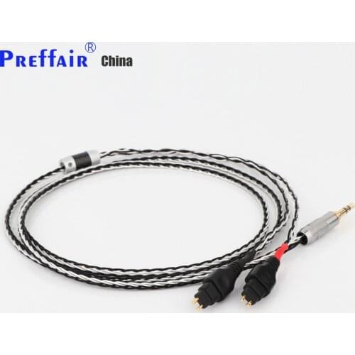 3.5mm 2.5mm XLR 4.4mm 8 Core Silver Plated OCC Earphone Cable For Sennheiser HD580 HD600 HD650 HDxxx HD660S HD58x HD6xx