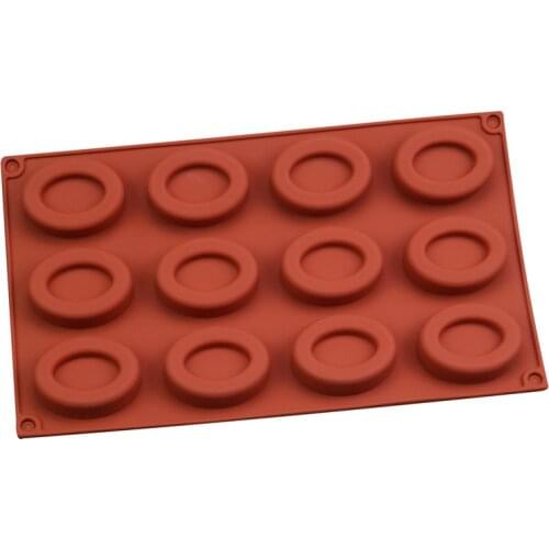 8/12 Cavity Oval Savarin Soap Mold Mould Muffin Cupcake Pan Silicone Jelly Polymer Clay Craft Art DIY Mold Kitchen Baking Tool