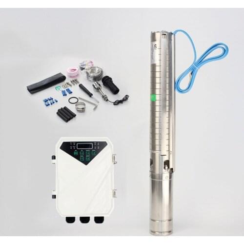 Brushless permanent magnet synchronous motor solar deep well pump solar powered submersible water pump
