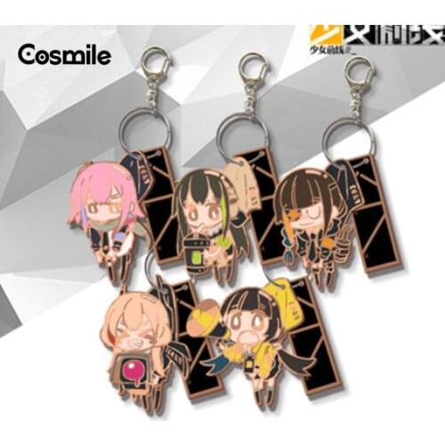 Cosmile New Girls Frontline M4A1 Metal Strap Keychain Keyring Pendant Decoration Official cute lovely cosplay Xmas Fan Gift C
