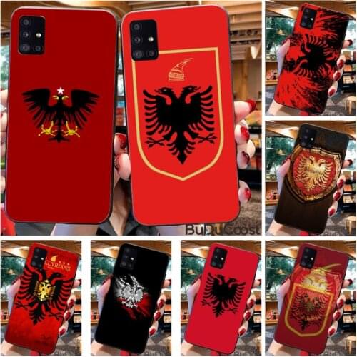 Yinuoda Albania Albanians Flag Phone Case For Samsung Galaxy A21S A01 A11 A31 A81 A10 A20E A30 A40 A50 A70 A80 A71 A51