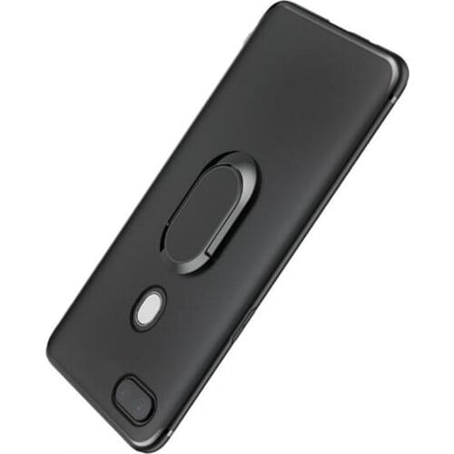 ZB570TL Case Finger Ring Holder Soft Matte Silicone Back Cover ASUS ZenFone Max Plus M1 ZB570TL X018D Phone Case Skin Housing