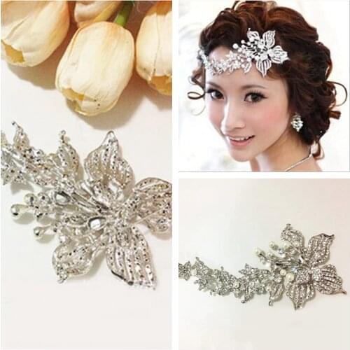 Flower Style Crystal Forehead Accessories Bridal Wedding Head Decoration Cheap Sale Luxurious Head Decorations