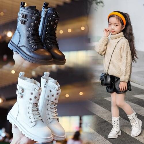 Kids Boots Winter Women Warm Kids Sneakers Plush Boots Girls Outdoor Snow Boots Childrens Casual Sports Shoes Size 27-37