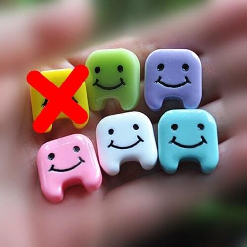 For DIY Decoration 30pcs Mixed 17*19mm Very Cute Flat Back Resin Cabochon Tooth