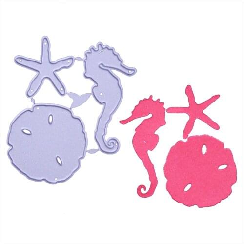 Ocean Style Scrapbook Embossing Die Cut Starfish Crocodile Shape Decoration Mold Carbon Steel Cutting Dies Blade Punch Stencil