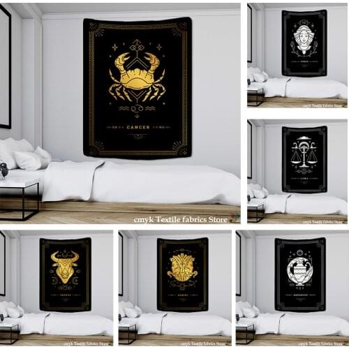 Constellation Tarot Tapestry Wall Hanging Mandala Psychedelic Hippie Witchcraft Divination Bohemian Home Decor