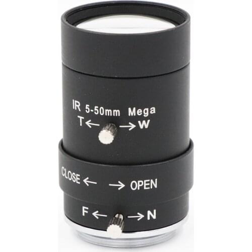 CCTV Camera 5-50mm Lens 2.0 MegaPixel Manual Zoom/Focus/IRIS CS Mount Infrared Night Vision Lens For CCTV Camera
