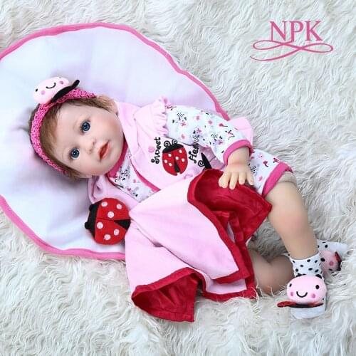 55CM bebe doll lifelike reborn baby realistic silicone soft touch adorable real newborn baby size cuddely baby weighted doll