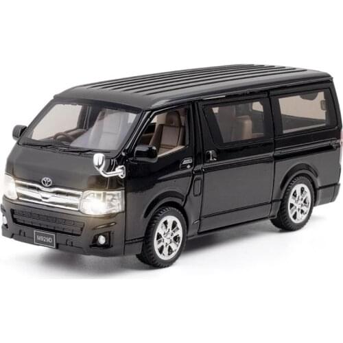 Hot 1:32 scale wheels toyota HIACE japan mpv metal model with light and sound diecast vehicle toys collection for KIDS gifts