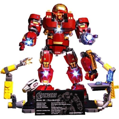 Led Light Set Compatible For 76105 07101 the Man Hulkbuster Set Building Blocks (Only LED Light, No Block Kit)
