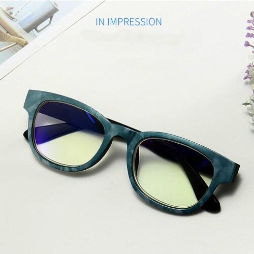 CLARA VIDA New Fashion Anti-blue Ray Reading Glasses for Men Women Comfortable Squared+1.0 +1.5 +2.0 To +4.0