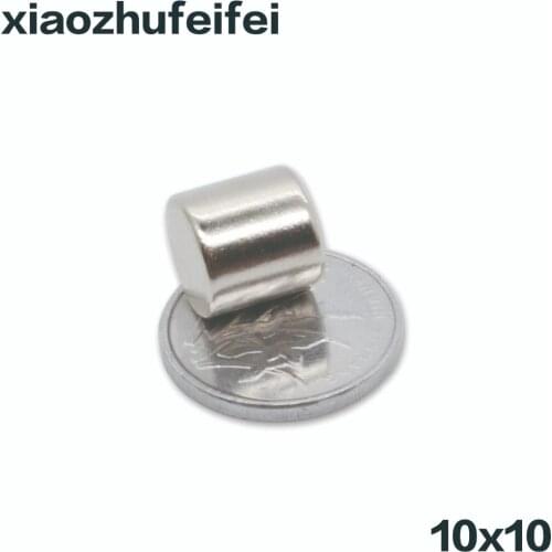 Wholesale 10mm x 10 mm Strong Round Magnets Dia 10x10mm Neodymium Magnet Rare Earth Magnet 10mm*10mm