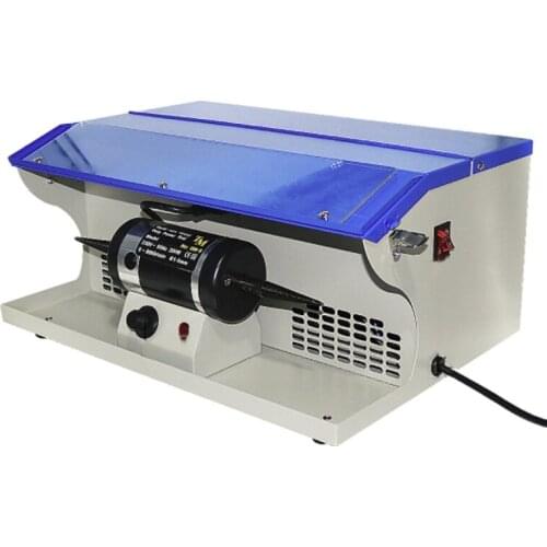 Polishing Motor with Dust Collector Double Head Turbine Regulation Grinding Machine 110/220V Jewelry Polishing Tools 500-7000rpm