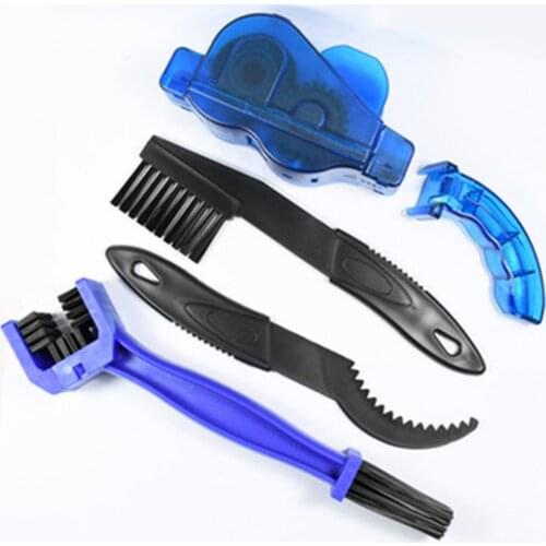 Portable Bike Chain Cleaner Mountain Cycling Cleaning Kit Bicycle Chain Cleaner Brushes Scrubber Wash Tools Outdoor Accessories