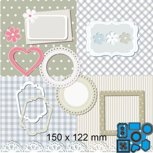 Cutting Dies Tableware New Metal Stencils DIY Scrap Booking Paper Cards Making Decoration 150*122mm