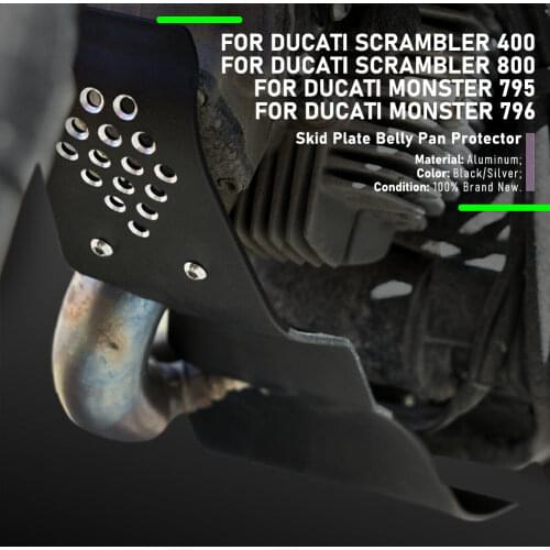 Skid Plate Bash Frame Guard Protection Engine Cover For Ducati Scrambler 800 Icon 400 Sixty2 2015 2016 2017 2018 2019 2020 2021