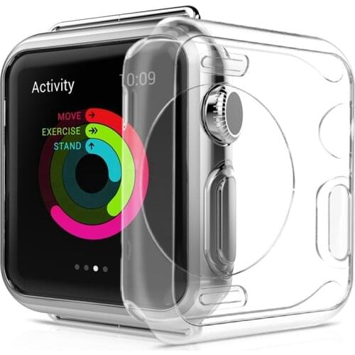 Transparent Silicone Case For Apple Watch SE 6 5 4 38mm 42mm Band Case For iWatch 3 2 1 40mm 44mm Slim Soft Protective Cover