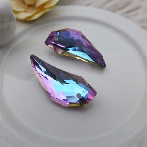 Feather Crystal Glass Pendant Pendant Car Pendant Christmas Wedding Gift Glass Home Decoration Lighting Accessories