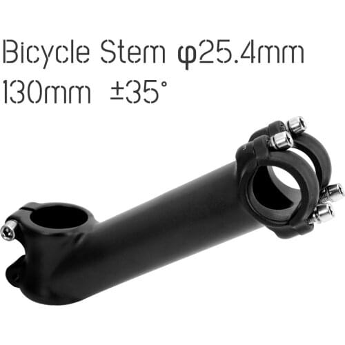 Bicycle Stem Riser 35 Degree Stem Bicycle 25.4*130mm Bike Handlebar Stem Mtb Road Bike Stem Ultralight Bike Stems MTB Parts