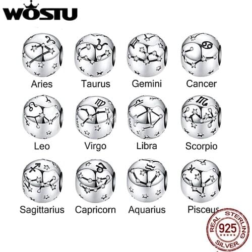 WOSTU Women's Pendants Zodiac Signs
